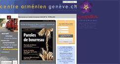 Desktop Screenshot of centre-armenien-geneve.ch